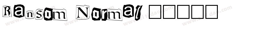 Ransom Normal字体转换
